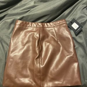 Leather skirt